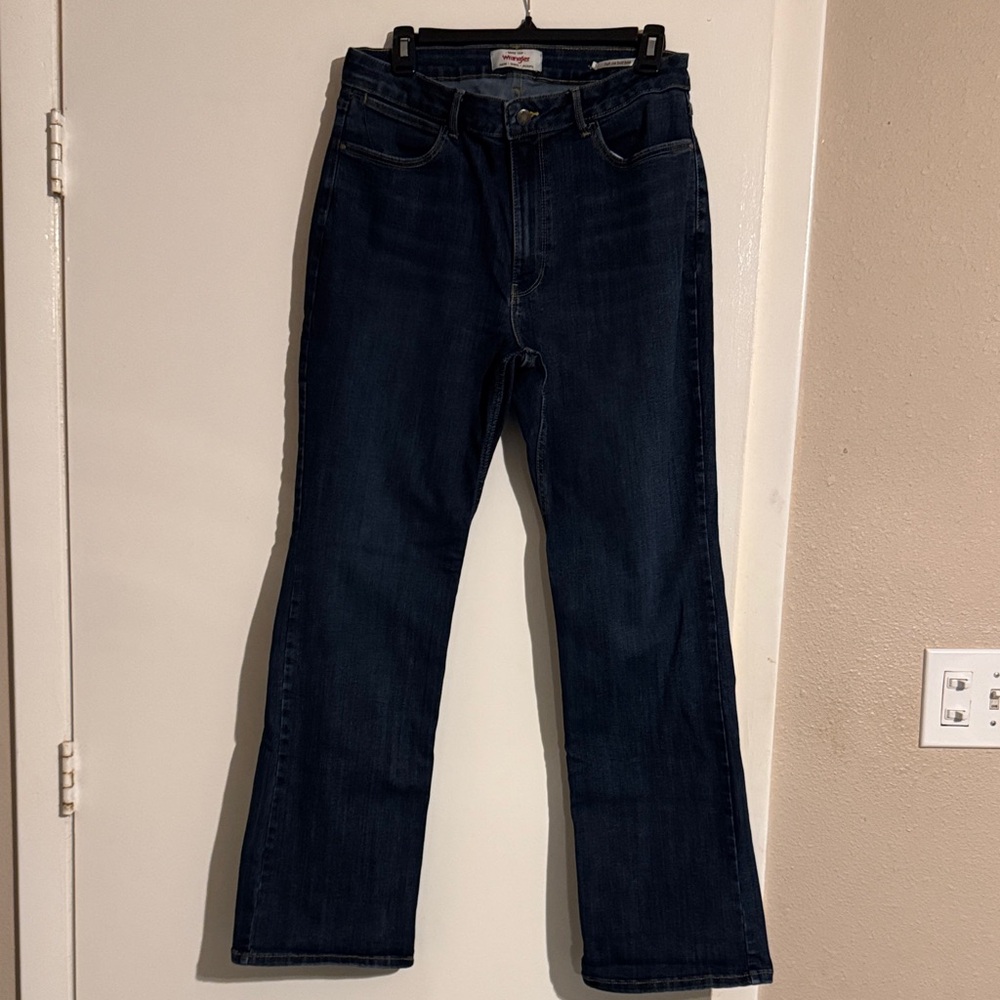 Wrangler Dark Blue Bootcut Jeans